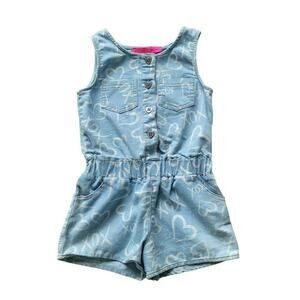 Betsey Johnson XOX Heart Print Romper